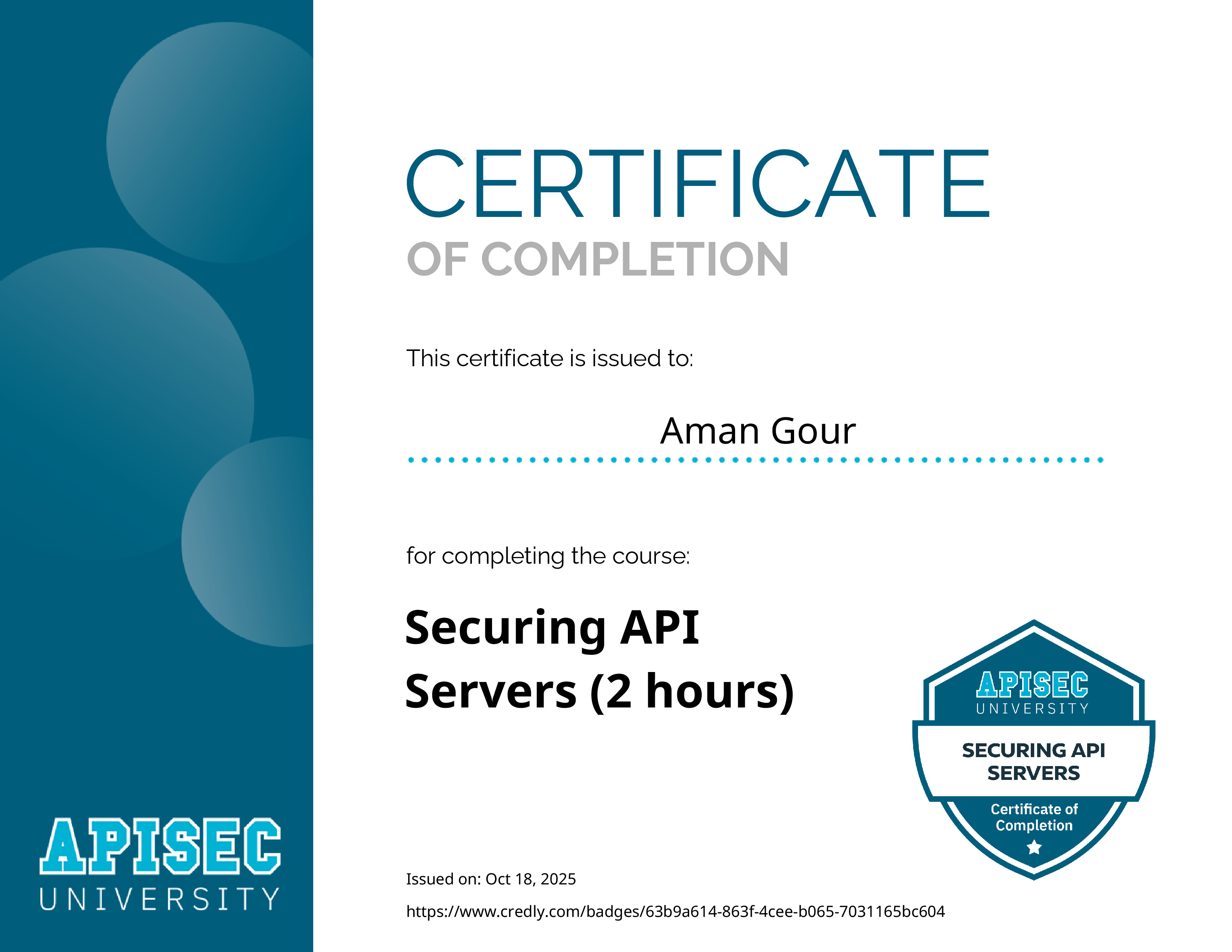 Securing API Certificate